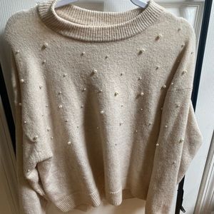 cream H&M sweater